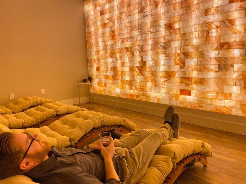 Salt Therapy Room in Austin Texas at Sage Blossom Massage