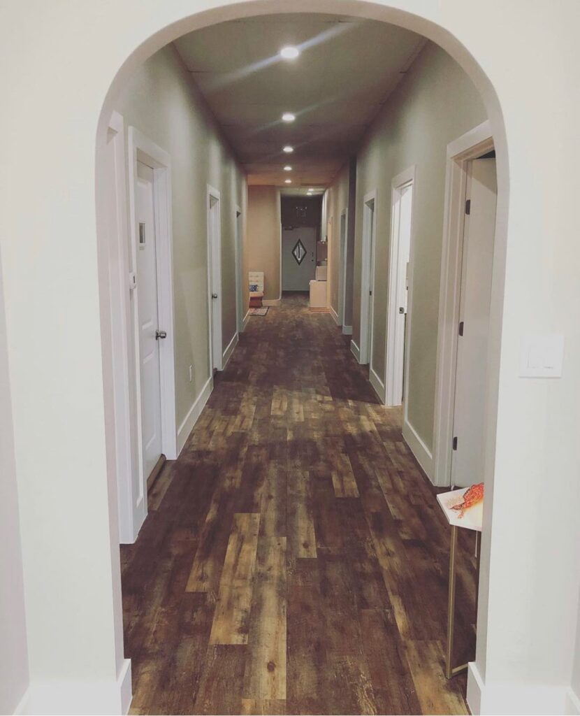 Hallway at Sage Blossom Massage in Austin Texas